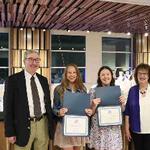 Congratulations to the 2024 Doug and Linda Woods Excellence in Athletic Training Award Scholarship Recipients Anja Whitehouse and Lacey Jajko